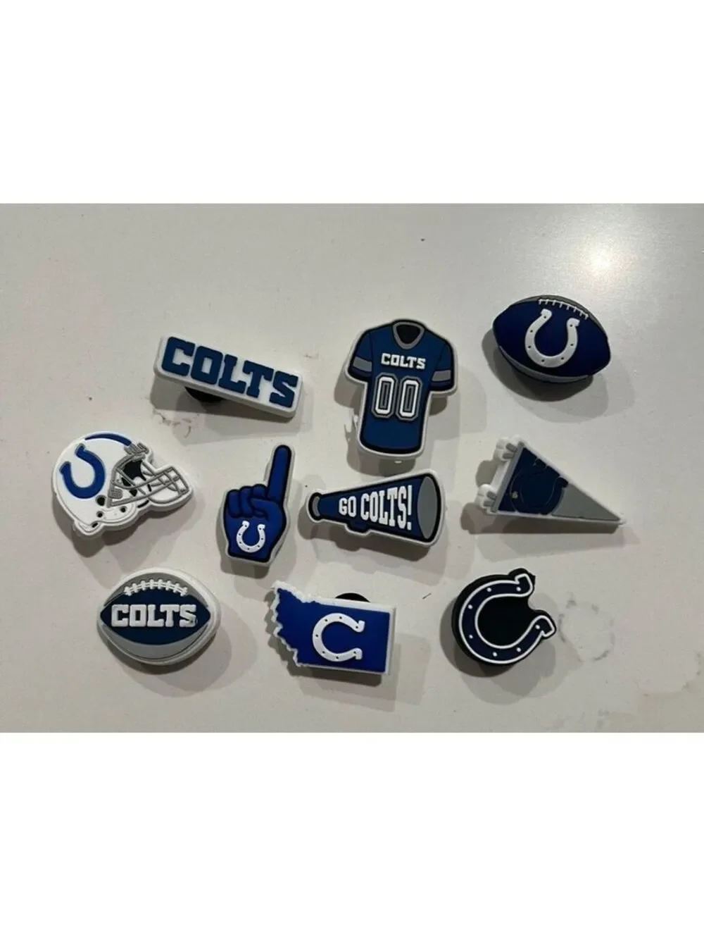 NFL Team Logo Officially Licensed 10-Pack Shoe Charms, Indiana Colts